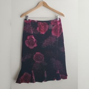 Express Velvet Rose Skirt